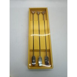 Jack Daniels Swizzle Sticks‎ Set of 3 Tennessee Honey Barware Cocktail Stirrers